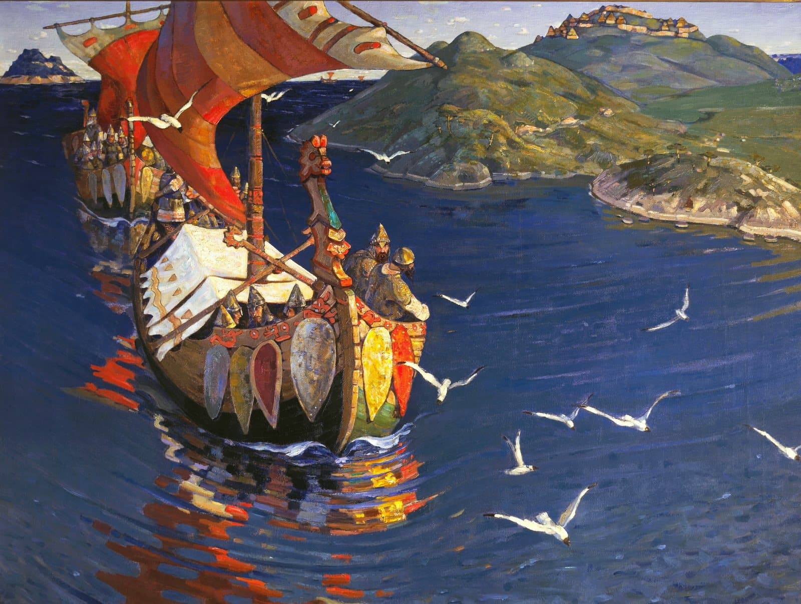 Заморски гости — Николай Рьорих · 1901